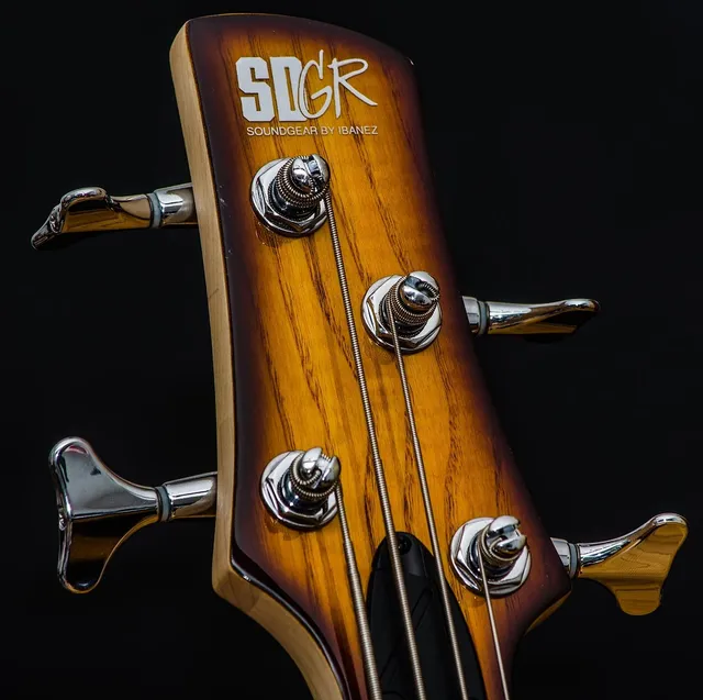 Roscoe SKB Signature 5 Flame Maple/Wenge w/ Bartolini Electronics w/Bag Green