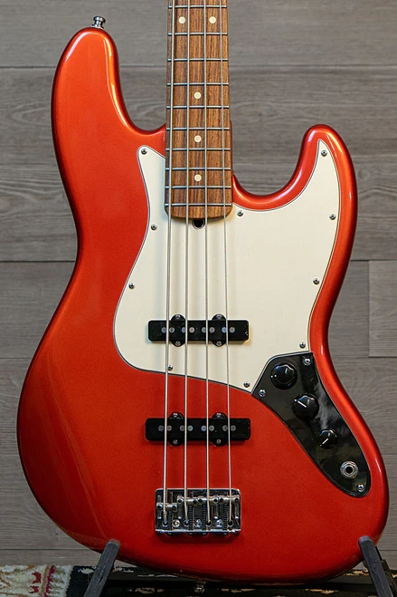 Fender American Series Jazz Bass w/S-1 Switch - Chrome Red