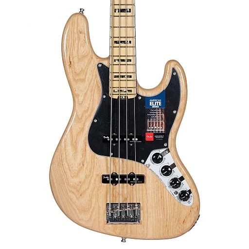 Fender American Elite Jazz 4 Bass Natural w/Case