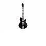 Supro Hampton 3 Pickup Jet Black Electric Guitar