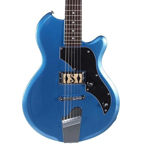 Supro Jamesport Single Pickup Ocean Blue Metallic Electric Guitar