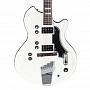 Supro Martinique 2 Vistatone Pickup Piezo White Electric Guitar