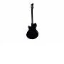 Supro Westbury Double Pickup Jet Black Electric Guitar