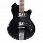 Supro Westbury Double Pickup Jet Black Electric Guitar
