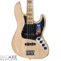 Fender American Elite Jazz 4 Bass Natural w/Case