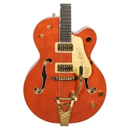 Gretsch Guitars G6120 Chet Atkins Hollowbody Electric Guitar Orange Stain w/Case *2014 Shop Demo*