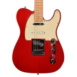 Pre-Owned Fender Telecaster American Deluxe Nashville Crimson Red SSS w/ Case