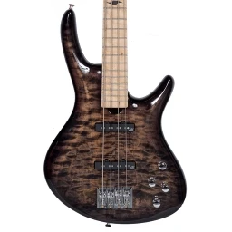 Roscoe Century Custom 4 Bass Transparent Black w/Case