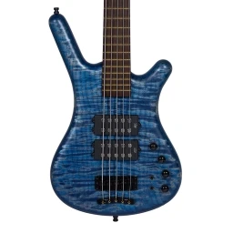 Warwick CS Corvette $$ 5 String Bass Bleached Blue Oil w/Case