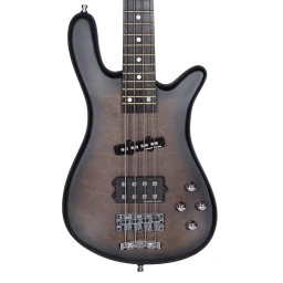 Warwick Rockbass P-Nut Artist Line Signature 4 string bass Maple Burl Veneer Top w/Alder body